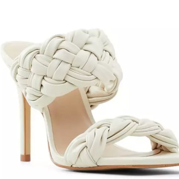 Wovella Braided Dual Strap Stiletto Heel Sandals - Picture 2 of 11